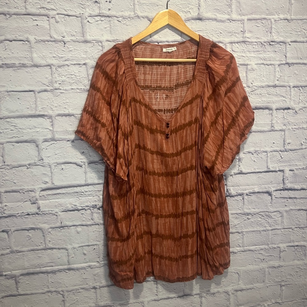 Maurices 3x Pink Blouse